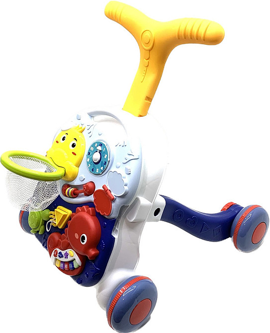 Каталка-ходунки Tiibaby ігровий центр 3 в 1 Перші кроки Синій (66548-66549) Чернігів - фото 3