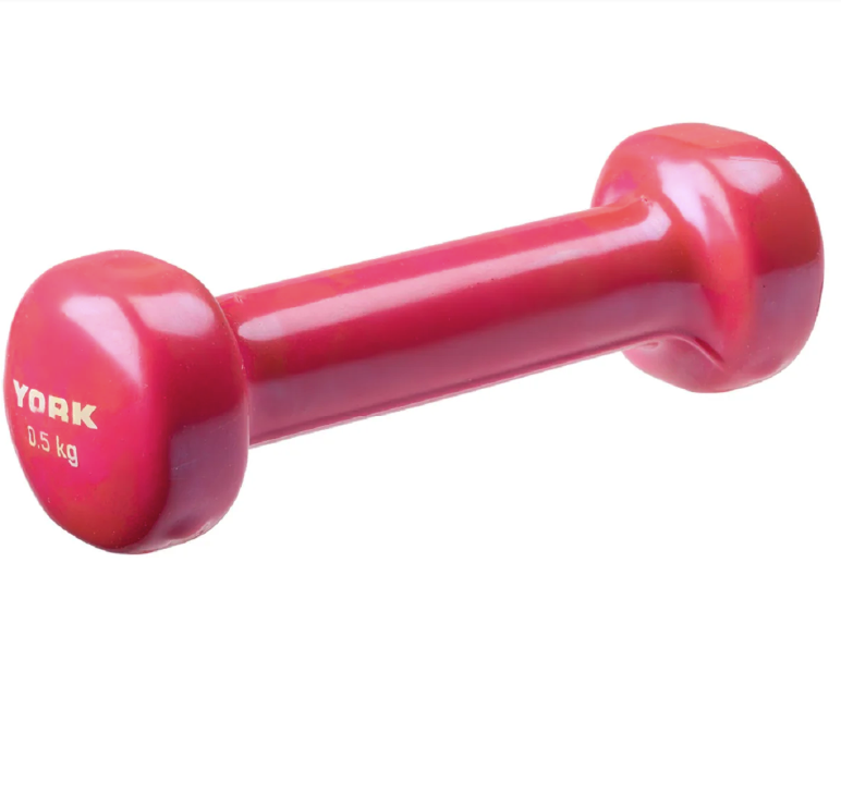 Гантелі для фітнесу вінілові круглі York Fitness 2х0,5кг рожевий Киев - изображение 6