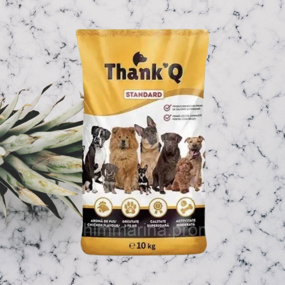 Корм для собак сухий Thank'Q Курка 10 кг Виноградов - изображение 2
