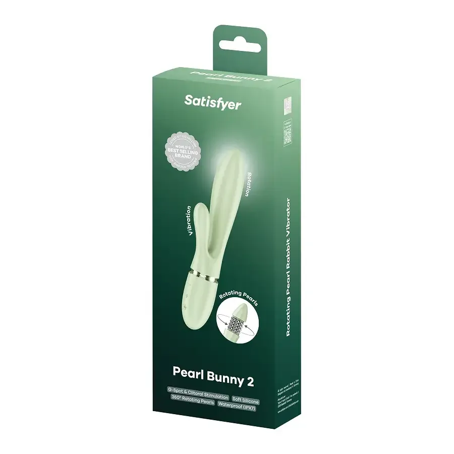 Вібратор-кролик Satisfyer Pearl Bunny 2 Light Green Львів - фото 8