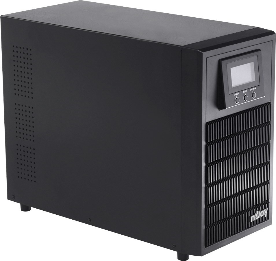 ДБЖ NJOY Aten Pro 3000 (PWUP-OL300AP-AZ01B), Online, 4 x Schuko, USB, LCD, метал Чорний Харьков - изображение 4