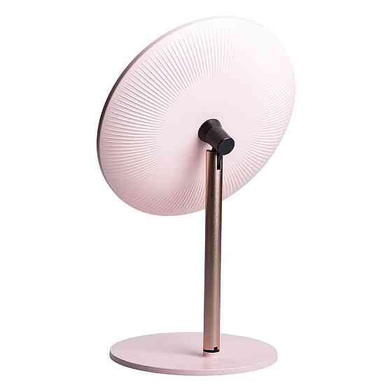 Yiwu Дзеркало косметичне з підсвічуванням кругле настільне Ø21 см для макіяжу Рожеве HP-10-7AP Коломыя