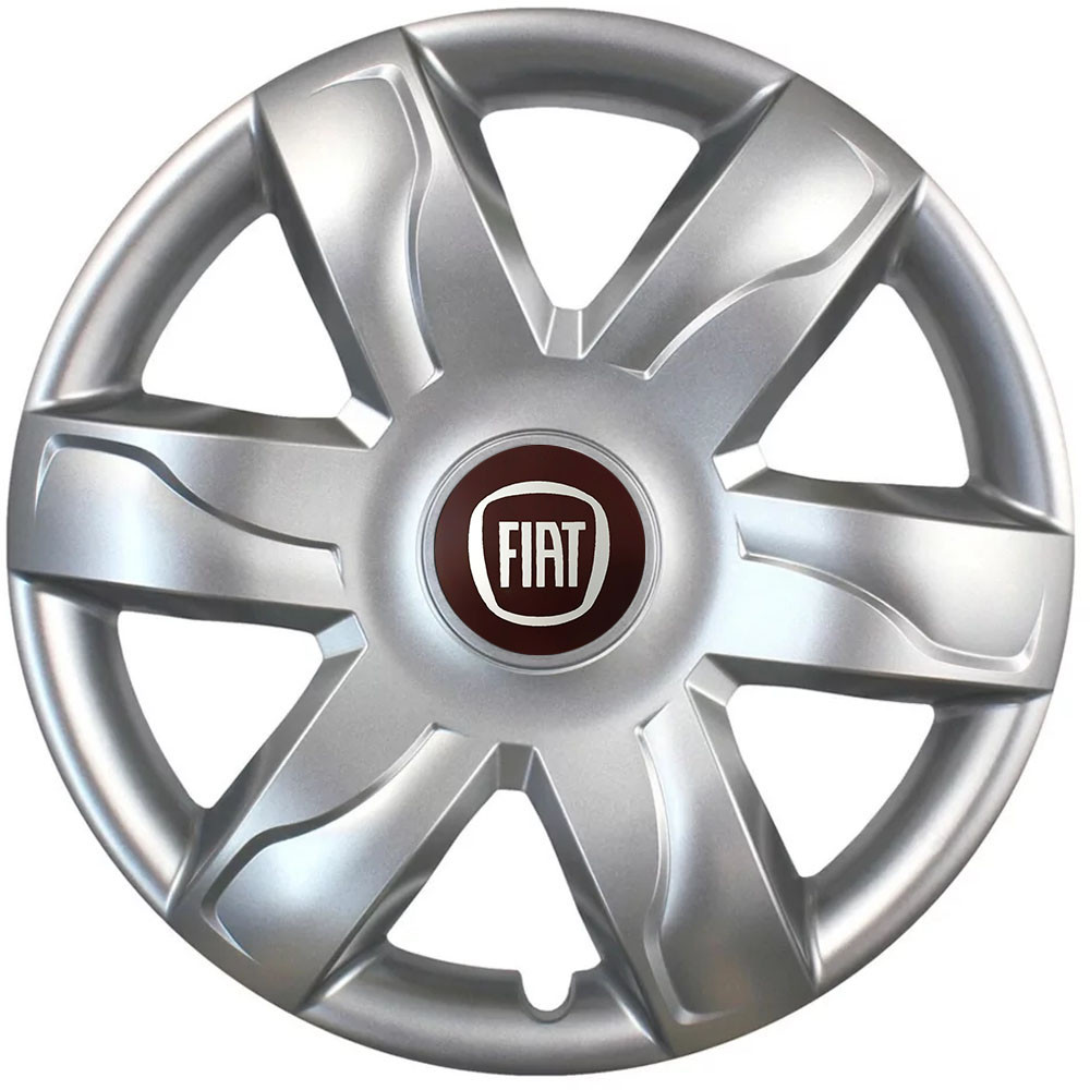 Автомобильные модельные колпаки R15 Fiat 318 4шт, SJS, серебряные Киев - изображение 1