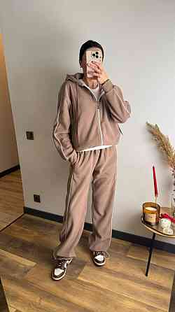 Жіночий теплий костюм-двійка з кантом двосторонній фліс Моко, 42/44 Одеса