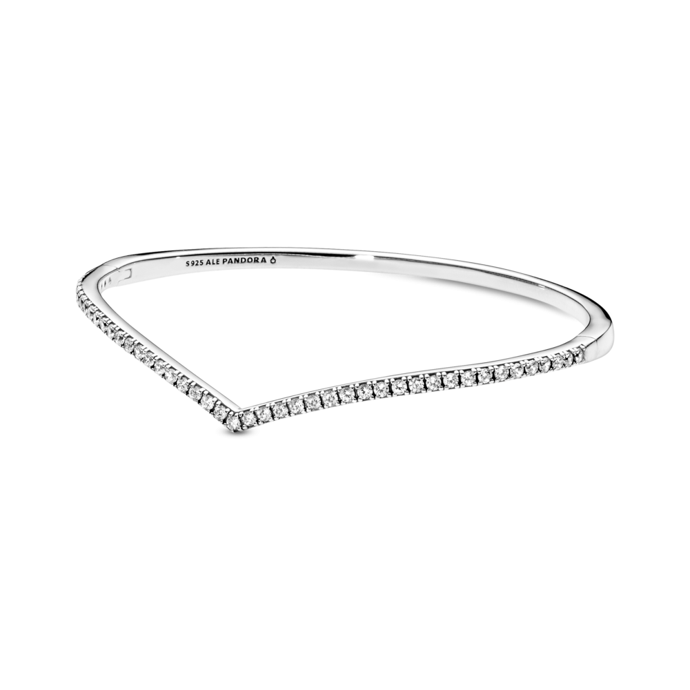 Срібний браслет для намистин Пандора -бэнгл  "Блискуча мрія" 597837CZ 19 MasterSem Київ - фото 1