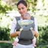 Дитячий слінг 2в1 ерго рюкзак переноска з капюшоном кенгурушка для дітей від народження колір Сірий