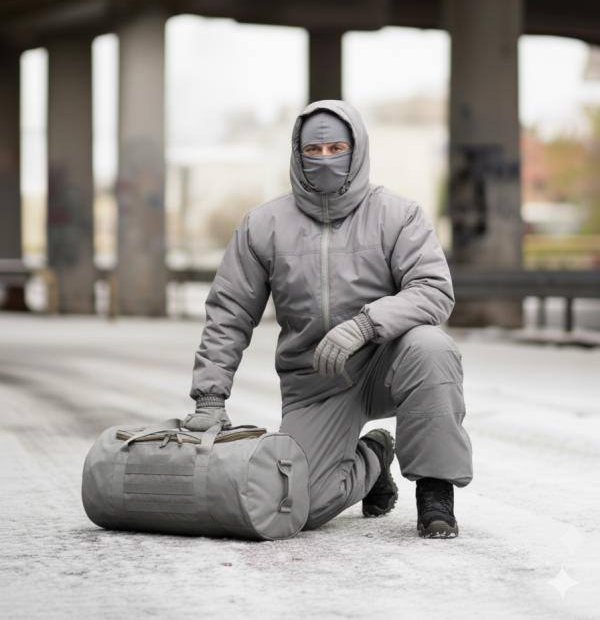 Костюм мужской зимний Oblivion Level 7 куртка и штаны ВТ6057 K7-00 (размер 4XL-5XL) Светло-серый Винница - изображение 5