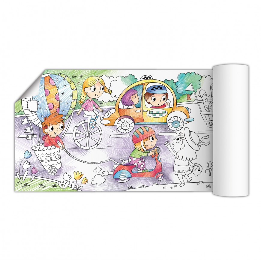 Розмальовка "Транспорт" DoDo 300326 розмір 70х16 см Вінниця - фото 2