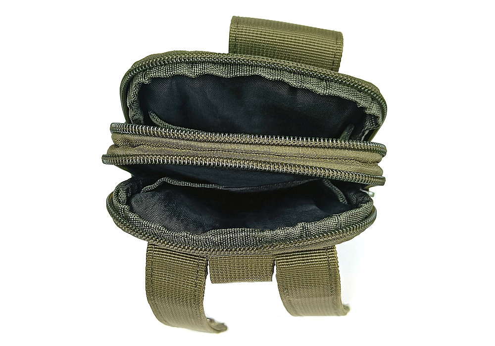 Підсумок-органайзер для телефону, документів та особистих речей олива (тактичний утилітарний, на РПС, пояс, жилет, ремінь, MOLLE) Коломия - фото 6
