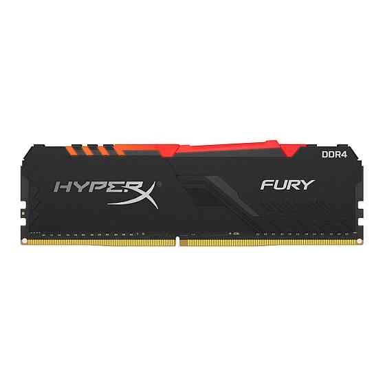 DDR4 Kingston RGB HyperX FURY 16GB 2666Hz CL16 Black DIMM Київ