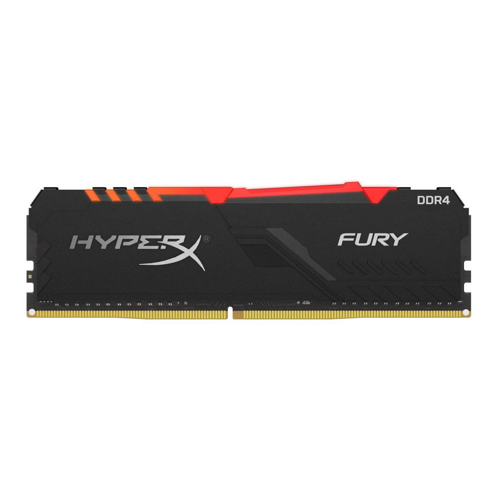 DDR4 Kingston RGB HyperX FURY 16GB 2666Hz CL16 Black DIMM Київ - фото 1