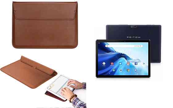 Чохол-конверт VitoCase для Pritom Tronpad M10, з функцією підставки для планшета Коричневий Київ