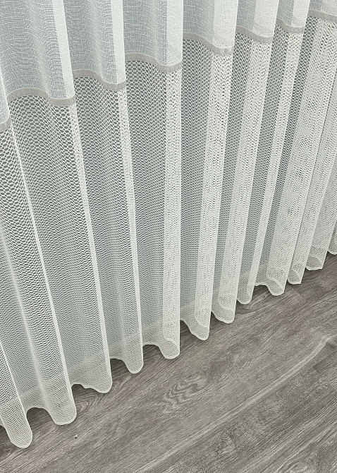 Тюль жакард колір молочний 1971т Київ - фото 5