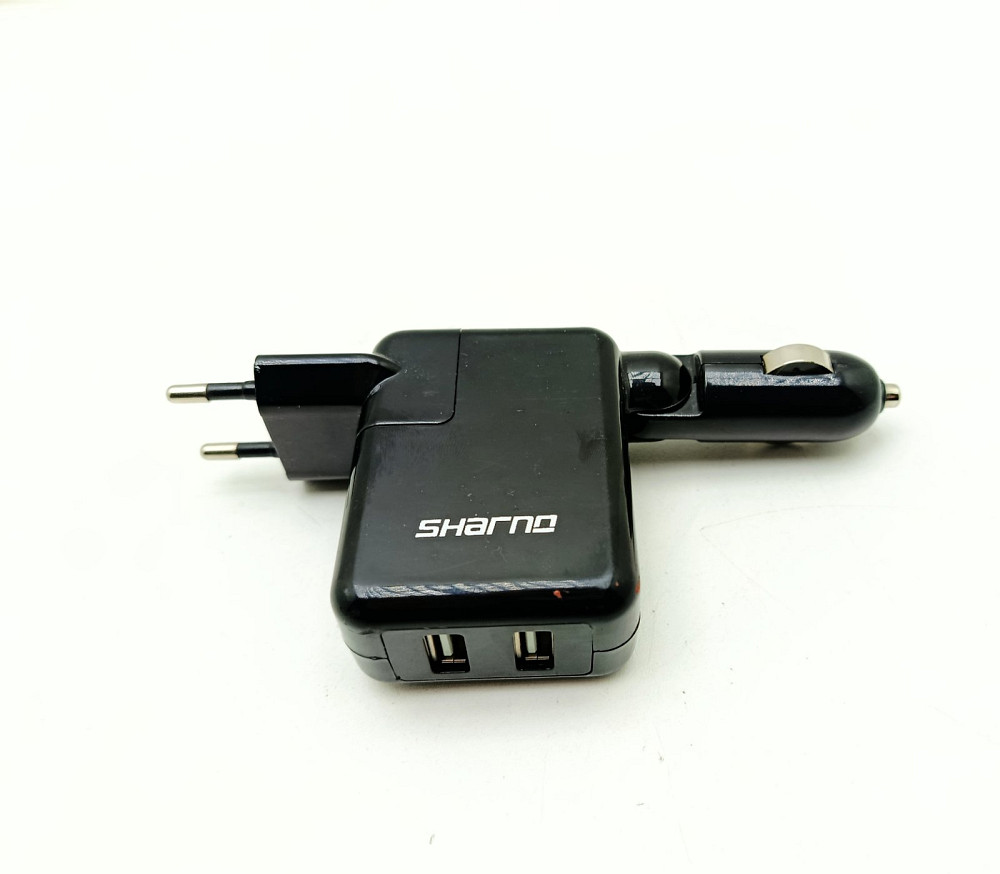 Адаптер живлення від розетки та в прикурювач 2 в 1 Sharno (товар вживаний) Луцк - изображение 4