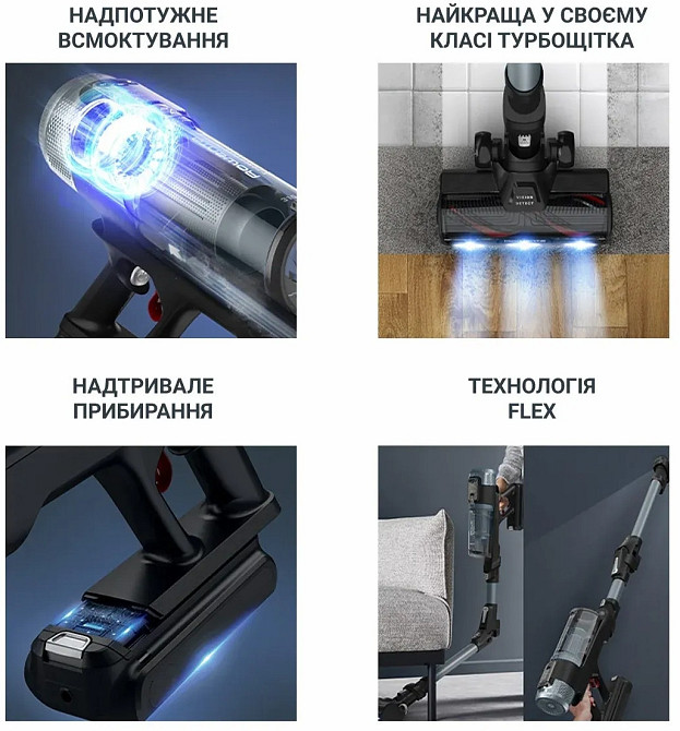 Акумуляторний пилосос Rowenta X-Force Flex 16.60 Animal RH9C71E0 ( 26508 ) Харьков - изображение 9