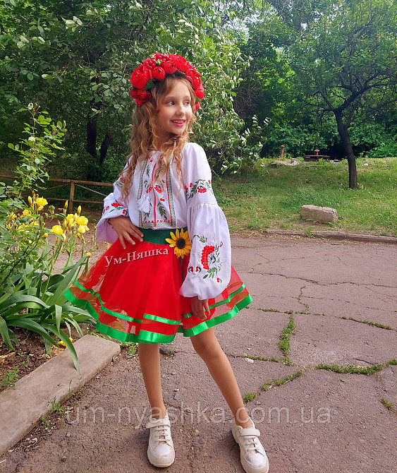 Зелена спідниця під вишиванку Кривий Ріг - фото 8