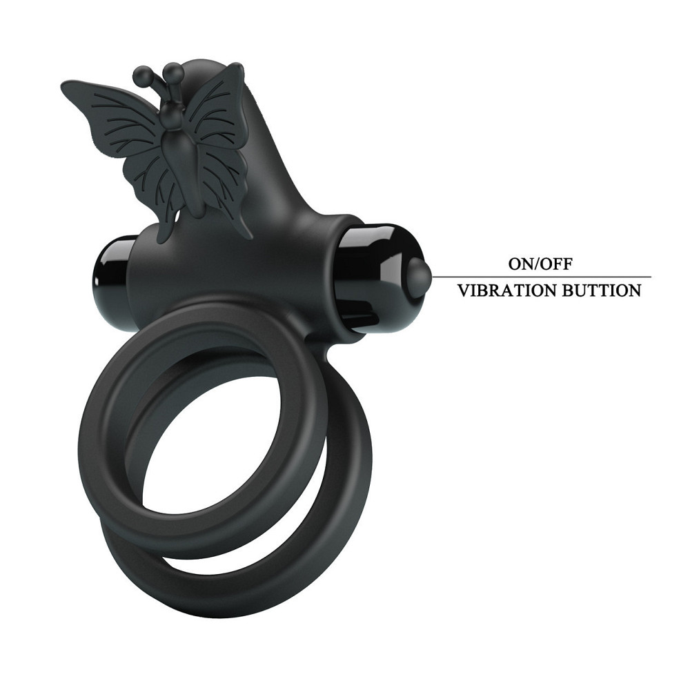 Ерекційне кільце - Pretty Love Passionate Ring IX Black Sex Aura Київ - фото 8