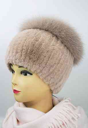 Шапка хутряна жіноча кубанка Анжеліка Кавовий Харків