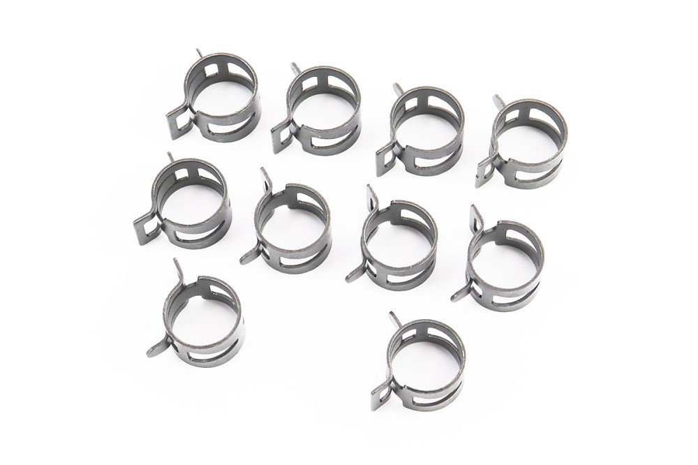 Хомут пружинний 18мм чорний, к-кт 10шт Київ - фото 1