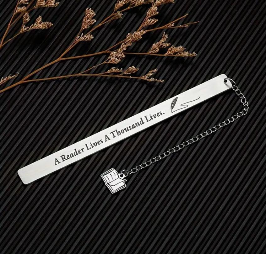 Металева закладка – креативний подарунок для книголюбів | Закладка для книг "A reader lives a thousa Київ - фото 5