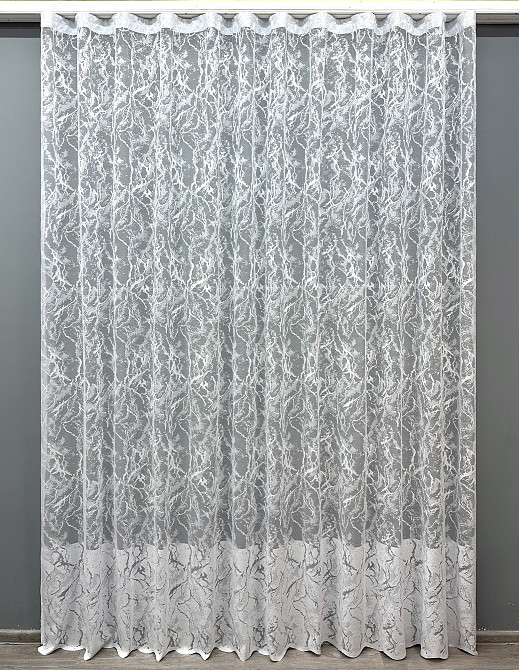 Тюль жакард "Преміум" колір білий 1783т Київ - фото 8