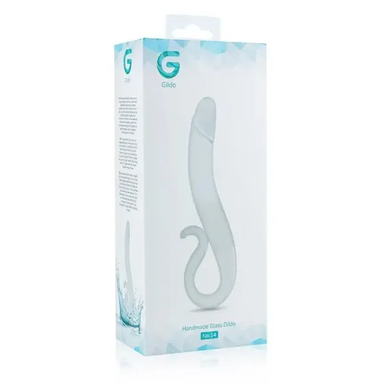 Скляний дилдо Gildo Glass Dildo No. 14, реалістична головка Львів