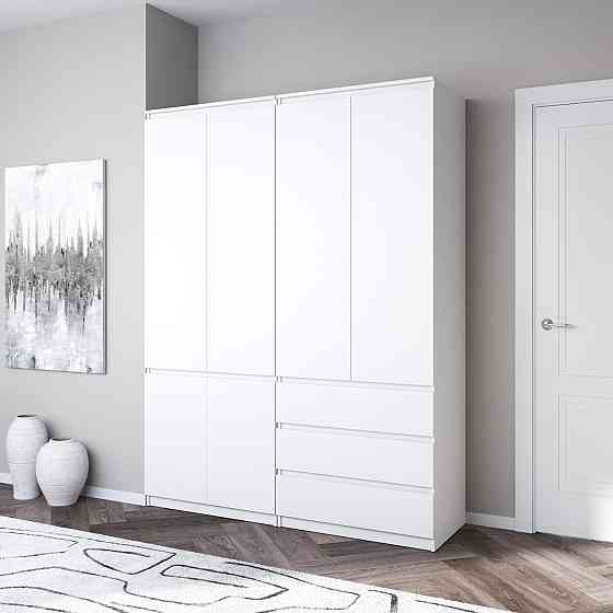 Шафа для одягу VAYS, зі штангою та полицями, комплект з 2 шаф R10+R16 Львів