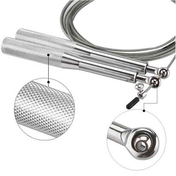 Скакалка швидкісна для кросфіту "Blow" NE-BL-4790 чорна 3 м Вінниця