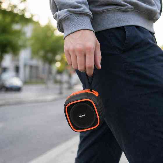 Портативна Bluetooth колонка TS-5580 з тримачем для телефону та RGB - USB, ремінець, акумулятор Одеса