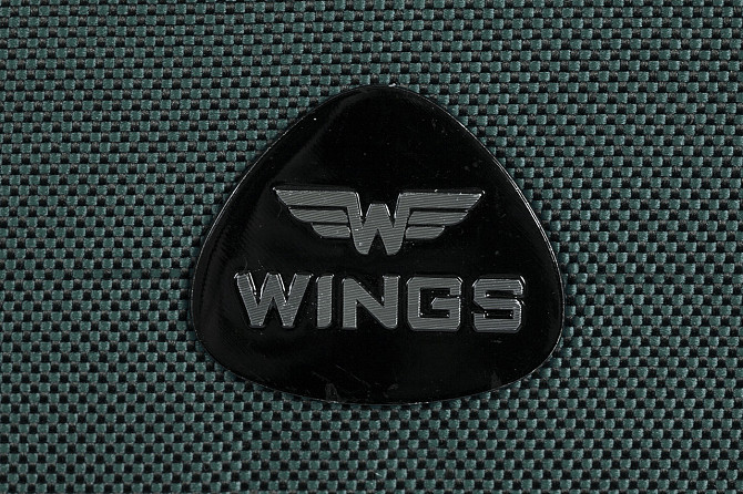 Валіза тканинна WINGS 6802 середня 66 см зелена 4 колеса Київ - фото 4