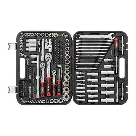 Набір інструментів INTERTOOL 1/2 "& 3/8" & 1/4 ", 219ед., Cr-V STORM - набір інструменту для авто Львів
