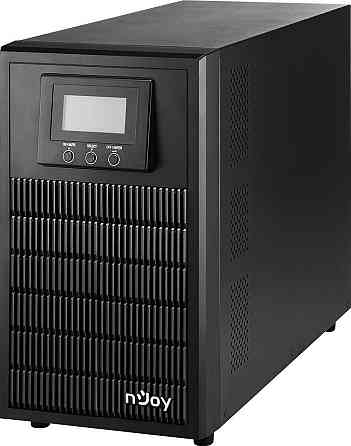 ДБЖ NJOY Aten Pro 3000 (PWUP-OL300AP-AZ01B), Online, 4 x Schuko, USB, LCD, метал Чорний Харьков