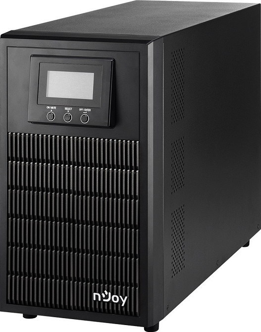 ДБЖ NJOY Aten Pro 3000 (PWUP-OL300AP-AZ01B), Online, 4 x Schuko, USB, LCD, метал Чорний Харьков - изображение 3