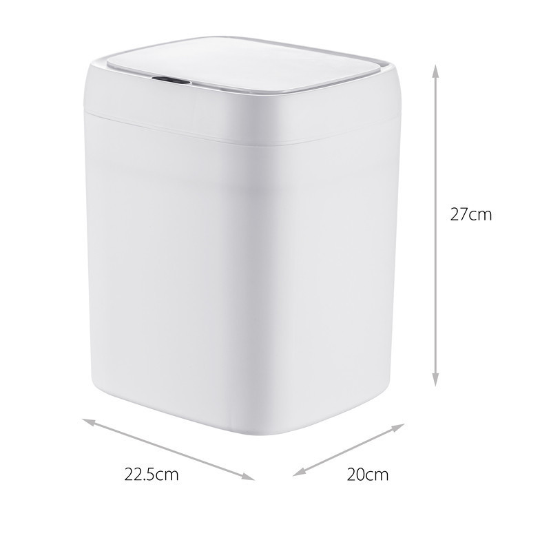 Відро для сміття сенсорне прямокутне Mixxus Wave-TC0212 White 12 л (колір білий) (MI8403)   ( 29658 ) Харків - фото 3