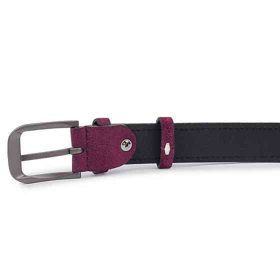 Красивый замшевый ремень для женщин Vintage 20783 Фиолетовый Киев