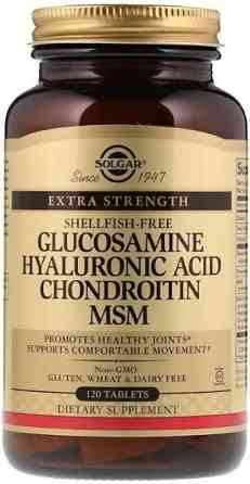 Хондропротектор Solgar Glucosamine Hyaluronic Acid Chondroitin MSM 120 таблеток Київ