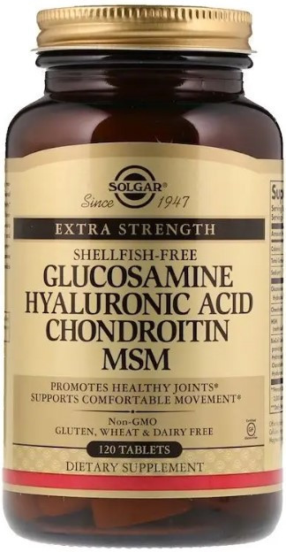 Хондропротектор Solgar Glucosamine Hyaluronic Acid Chondroitin MSM 120 таблеток Киев - изображение 1