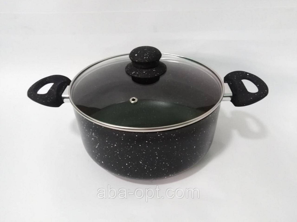 Кастрюля гранитное антипригарное керамическое покрытие с крышкойV 3.5 л Ø 22 см ( шт ).Aba-Opt Одесса - изображение 1