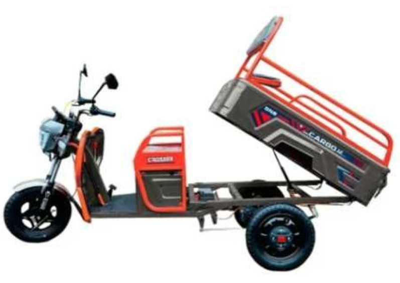 Електротрицикл вантажний Crosser CARGO 12 60V/32Ah/1000W 2025 - Сірий. Харків - фото 2