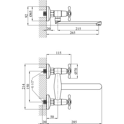 Смеситель Kroner Royce-C040 (CV029051) Винница - изображение 6