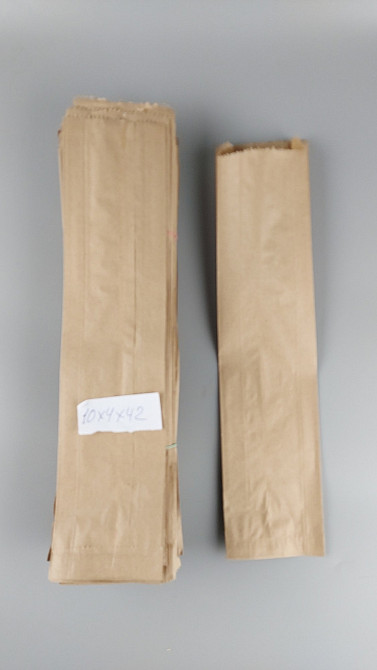 Бумажные пакеты саше 10/4*40 коричневый (100 шт) Харьков - изображение 2