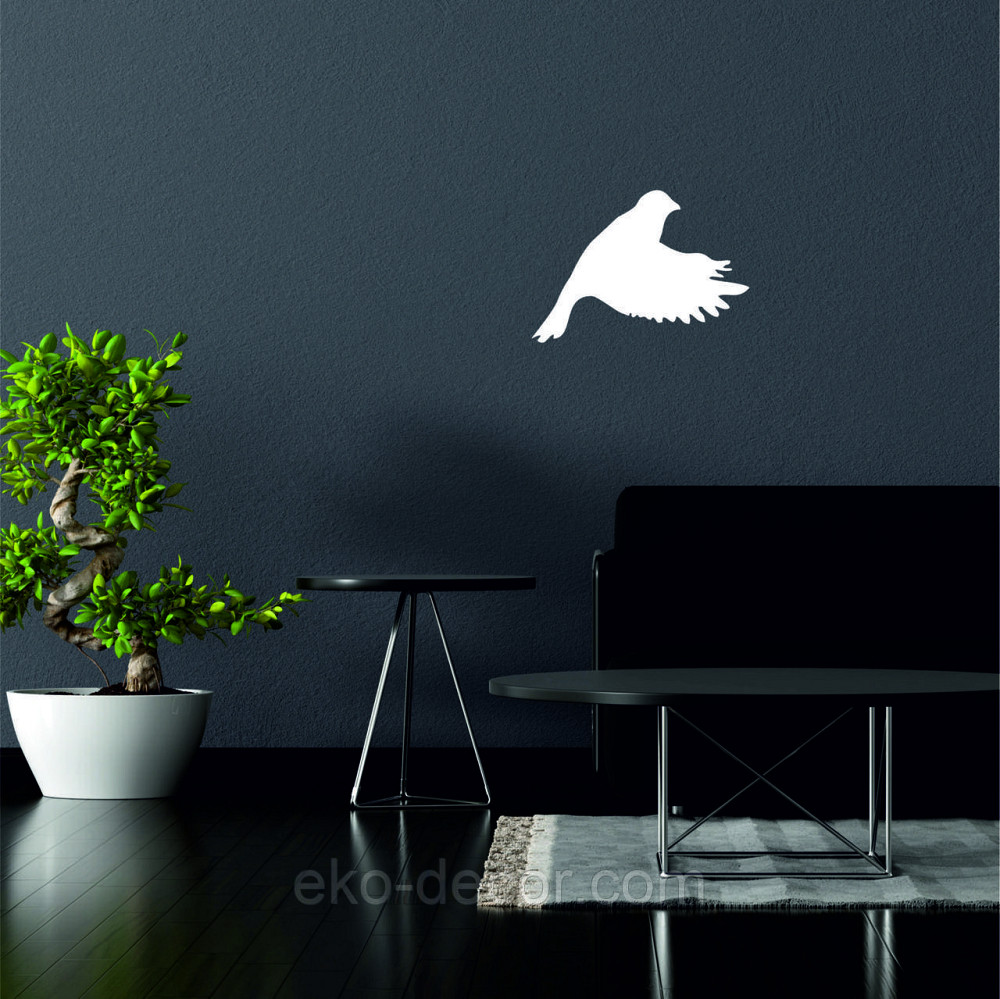 Декоративное настенное Панно «Птичка» Декор на стену(цена за 1шт) 30*21 см, Белый Киев - изображение 8