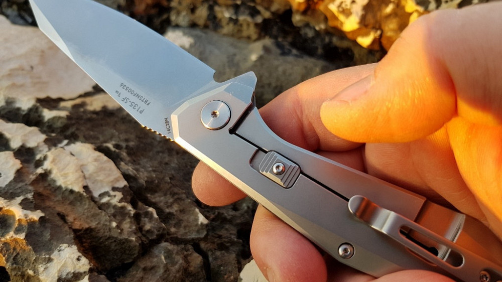 Ніж складаний туристичний Ruike P135-SF, (9.2 см) 14C28N / steel 420 сірий Київ - фото 9