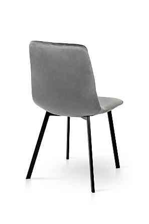 Стілець Некст, чорний/велюр сірий Київ