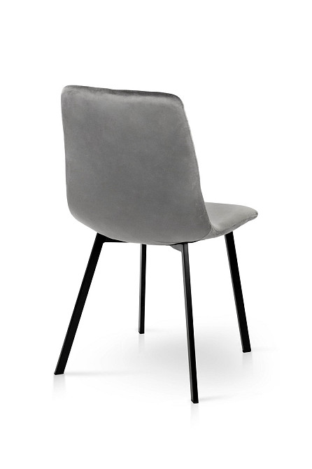 Стілець Некст, чорний/велюр сірий Київ - фото 5