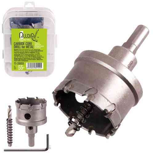 Свердло корончате твердосплавне по металу 55мм Alloid Одеса