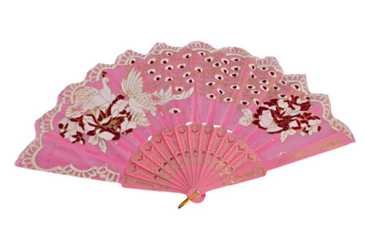 Віяло красиве рожеве Павича Київ - фото 1