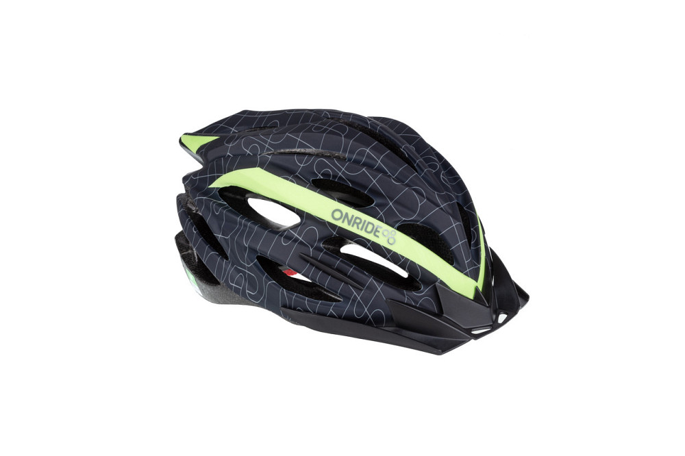 Шолом ONRIDE Grip чорний/зелений M (55-58 см) Бровари - фото 1