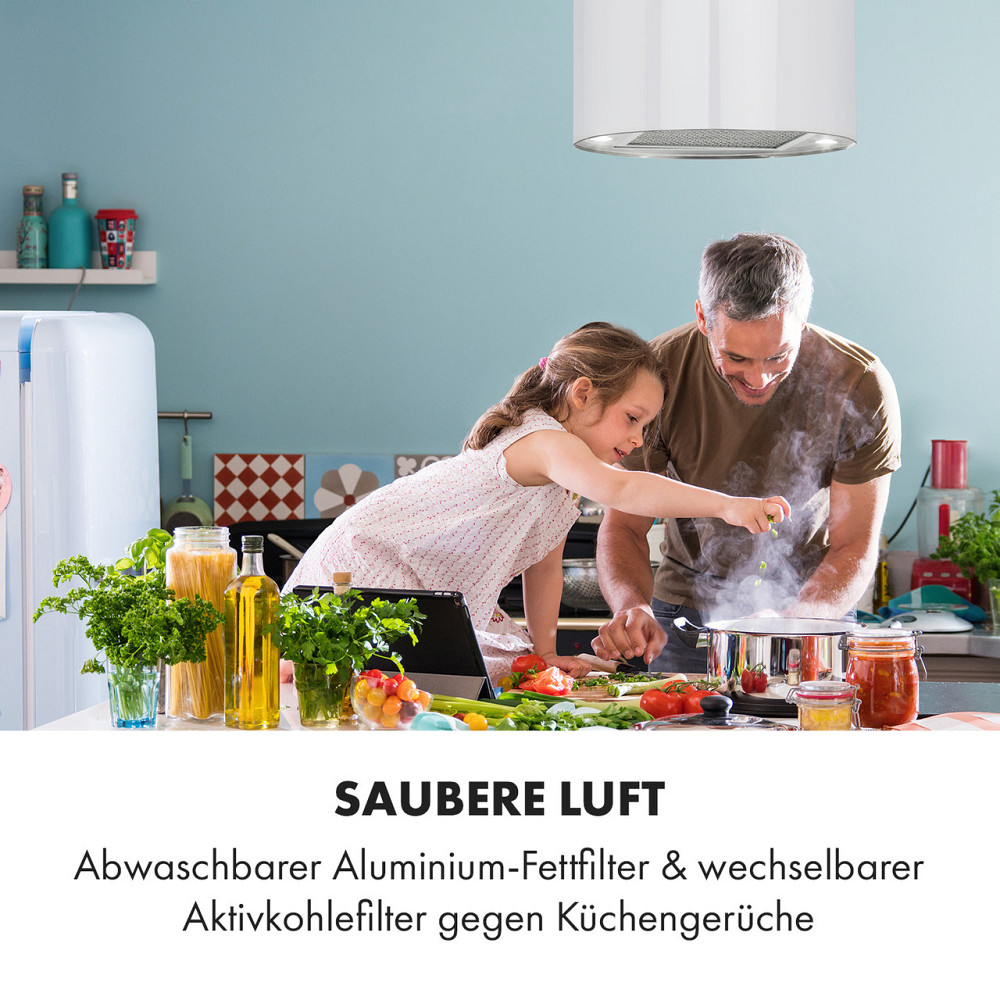 Островная вытяжка Beretta Ø35 см вытяжка/рециркуляция 650 м³/ч LED, включая фильтр с активированным углем, Ровно - изображение 4