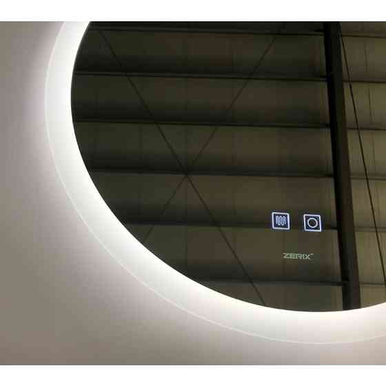 Зеркало Zerix Solo MC02-60 с LED Touch, Anti-fog, диммером, регулятором яркости (ZX6065) Киев